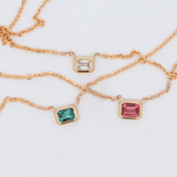 Charlie Necklace - 0.37ct Blue Tourmaline