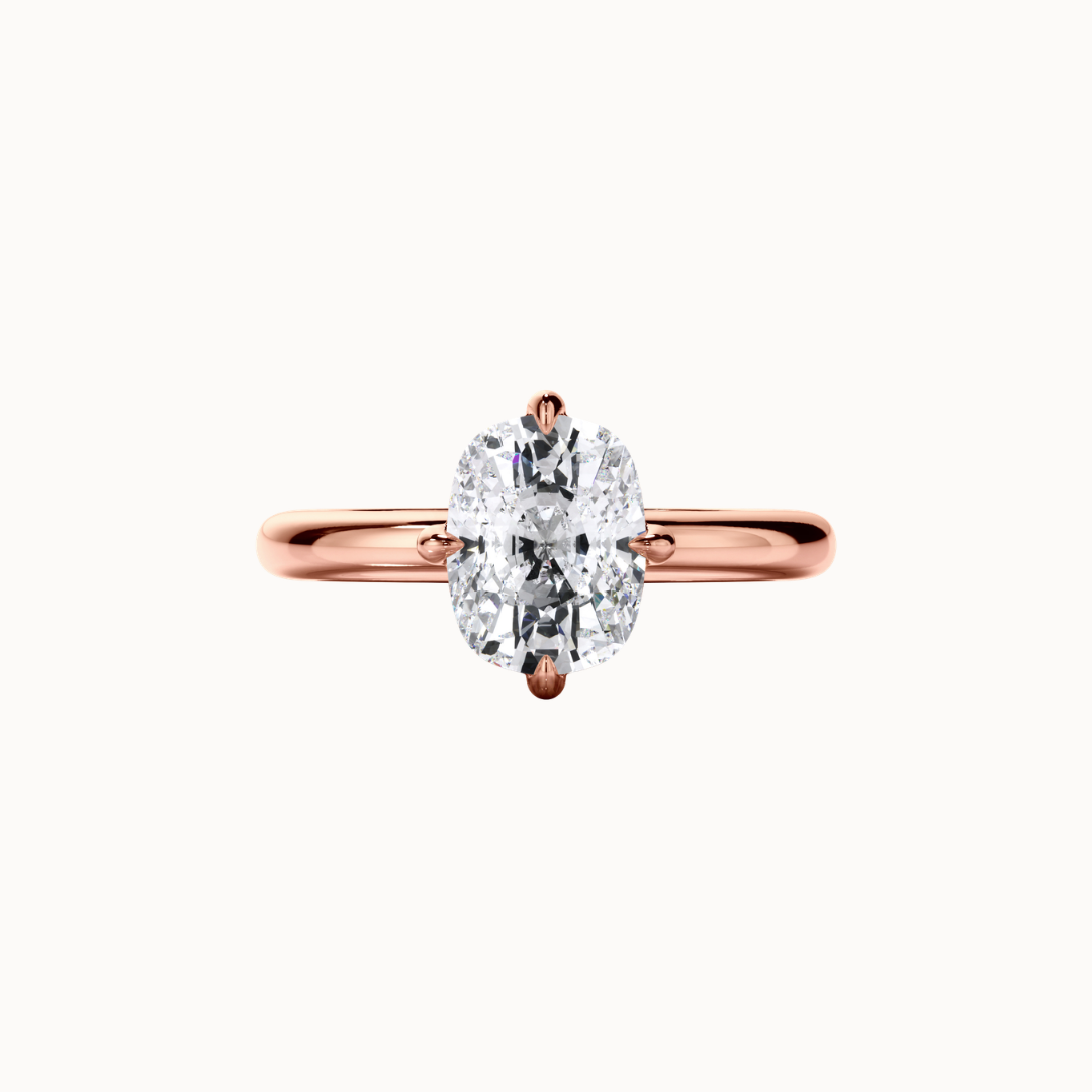Elodie Ring - Cushion Diamond