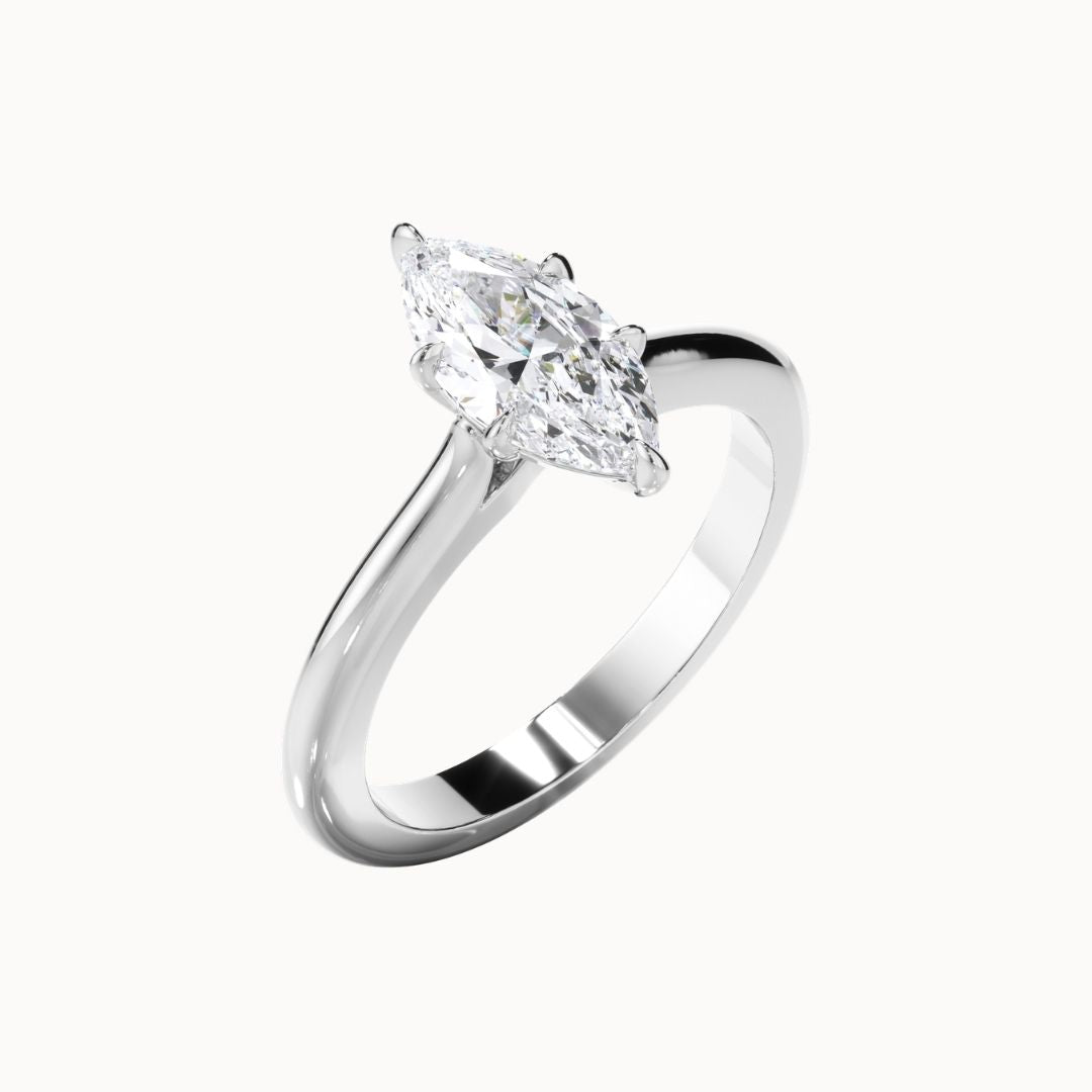 Selene Ring - Marquise Diamond
