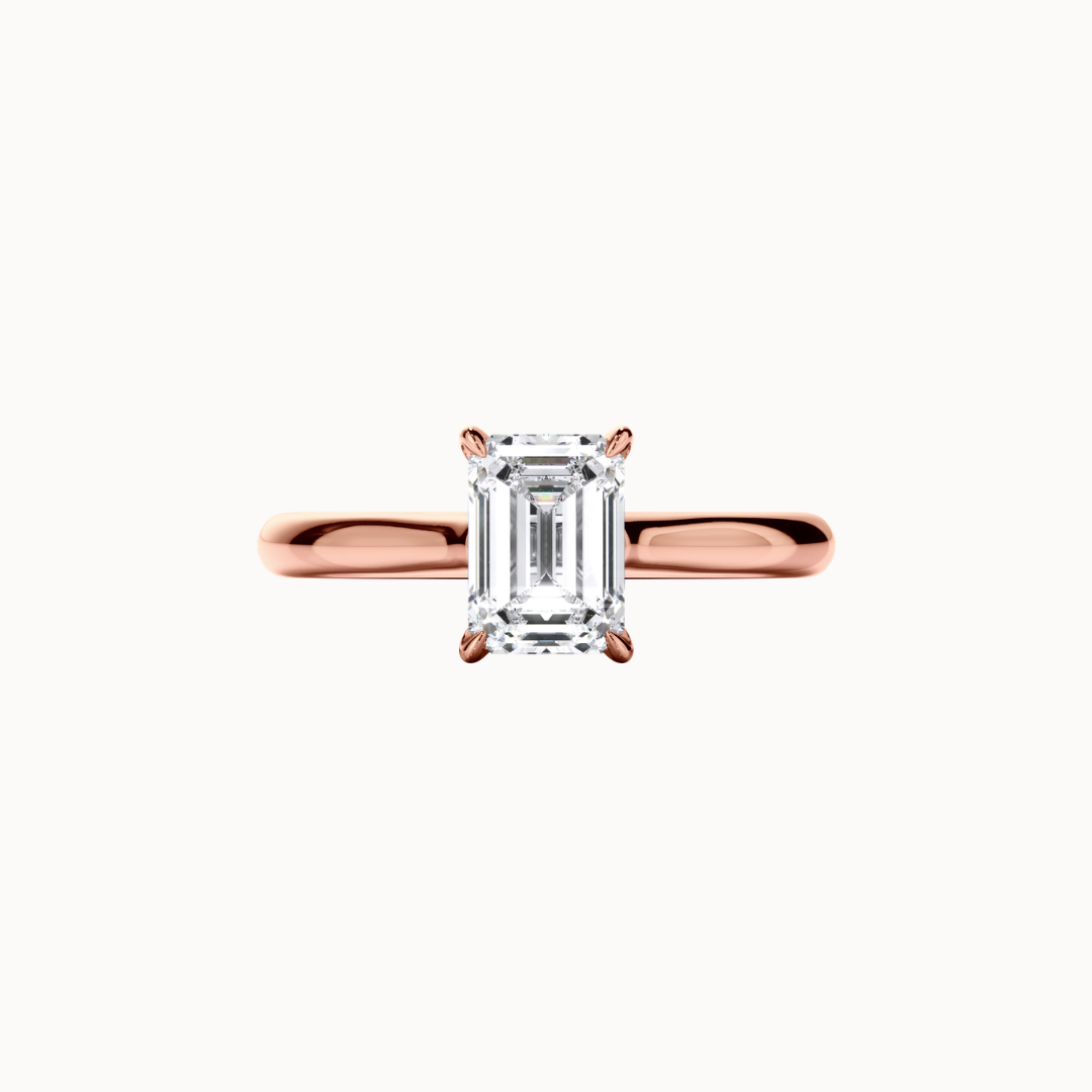 Selene Ring - Emerald Diamond