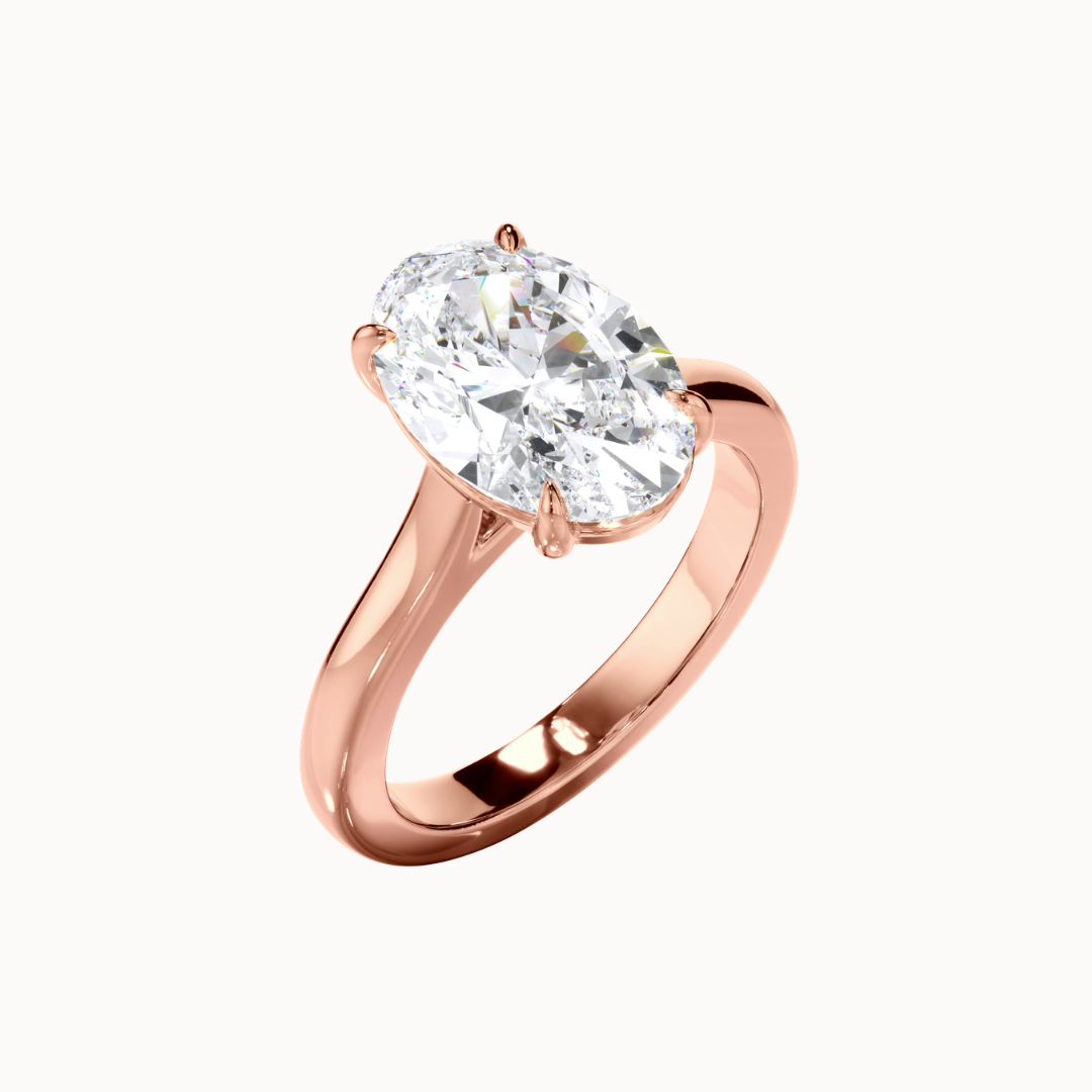 Selene Ring - Oval Diamond