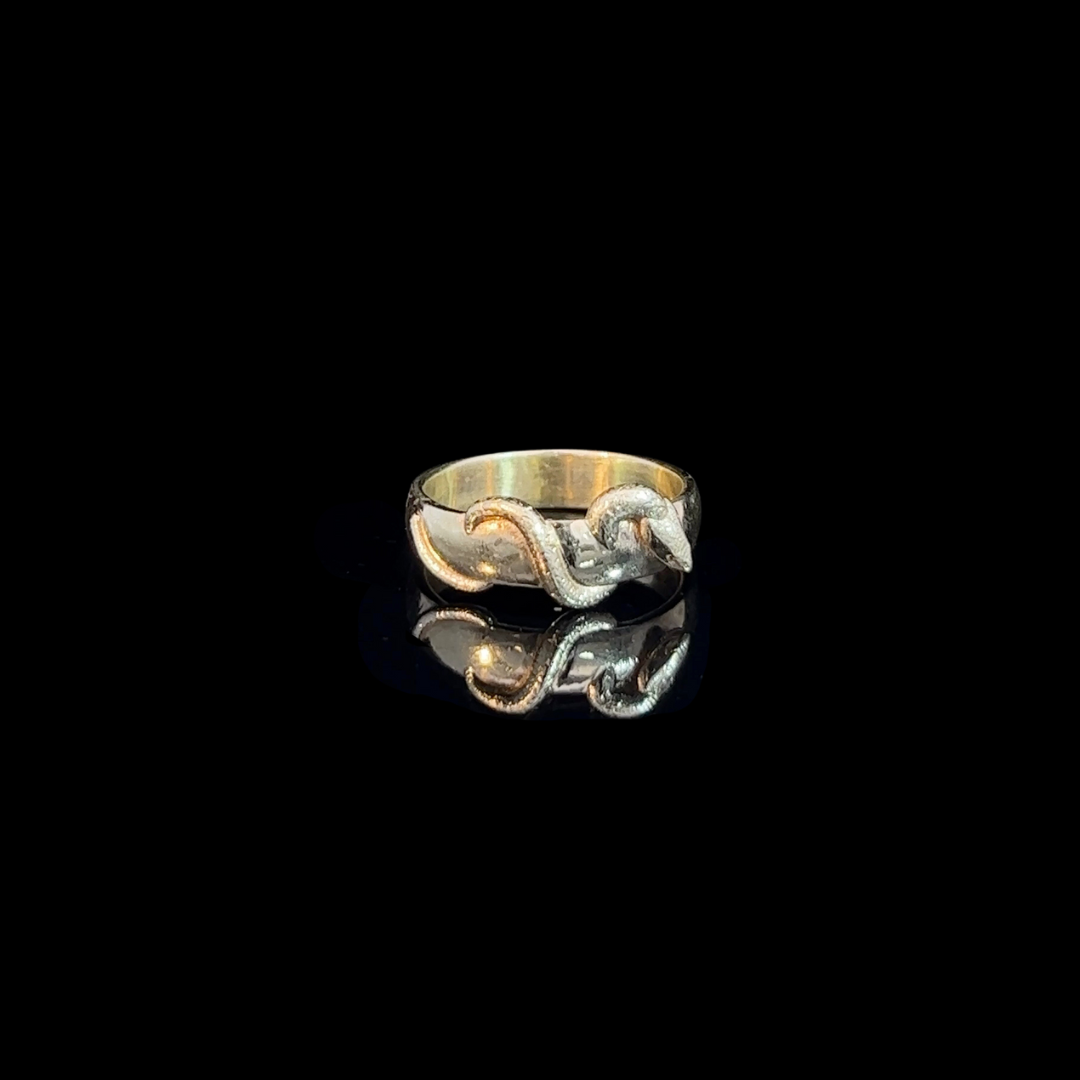 Solid gold 2025 snake ring