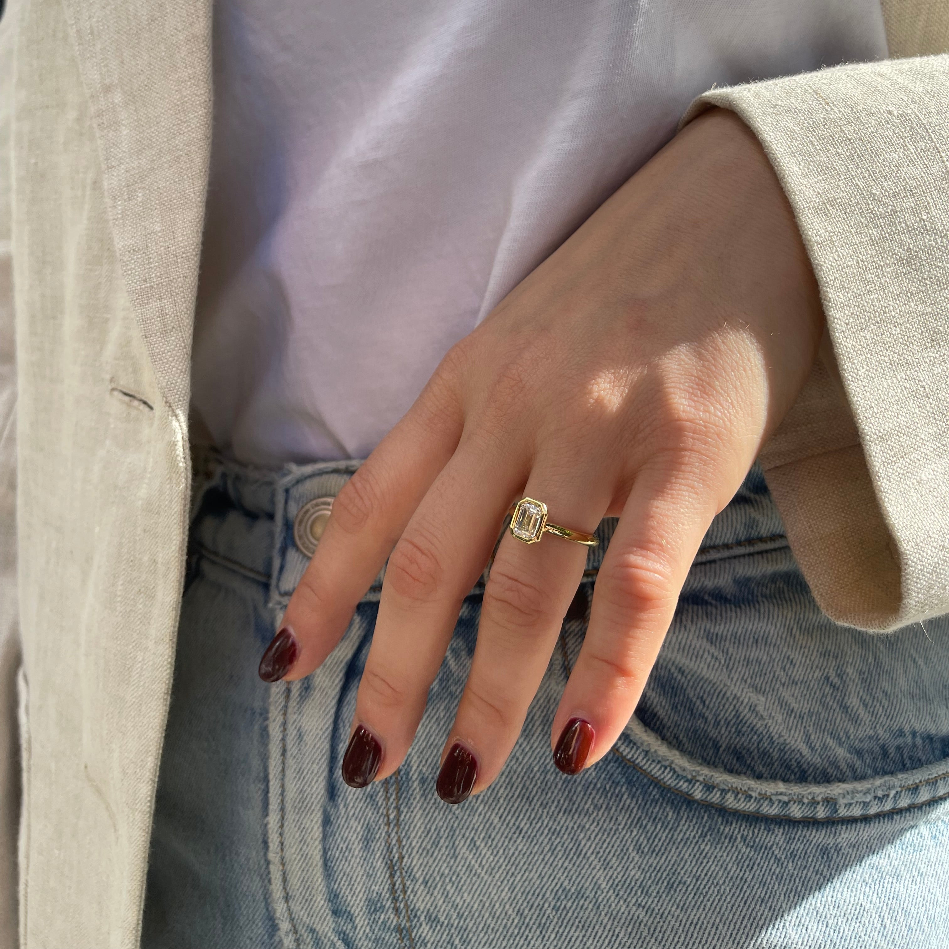 Mila Ring - 1ct lab-grown diamond D VS1