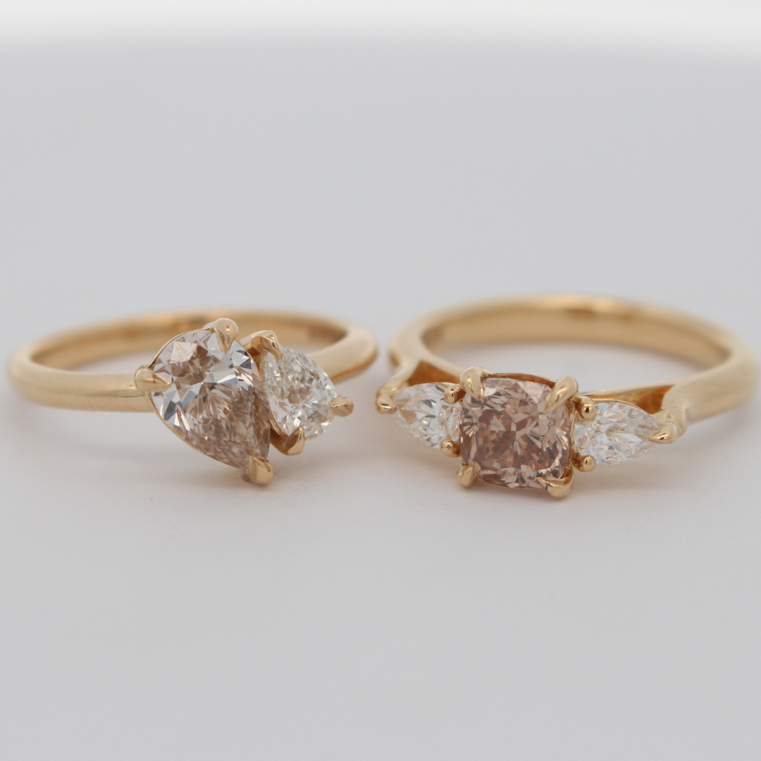 Natural Champagne Diamond Trilogy