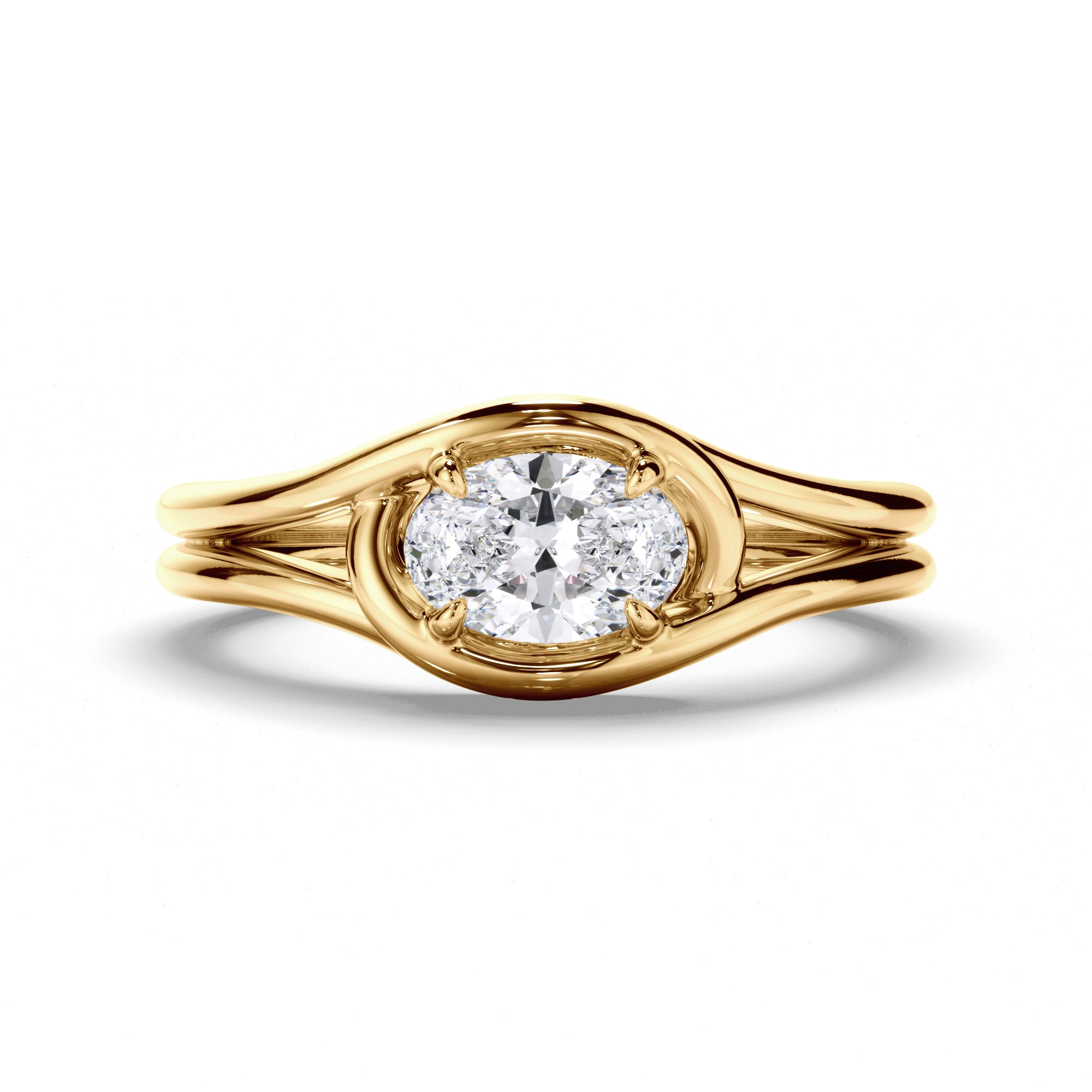 Lover's Knot - Oval Diamond