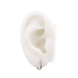 Thin White Gold Huggies
