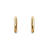 Thin Yellow Gold Huggies