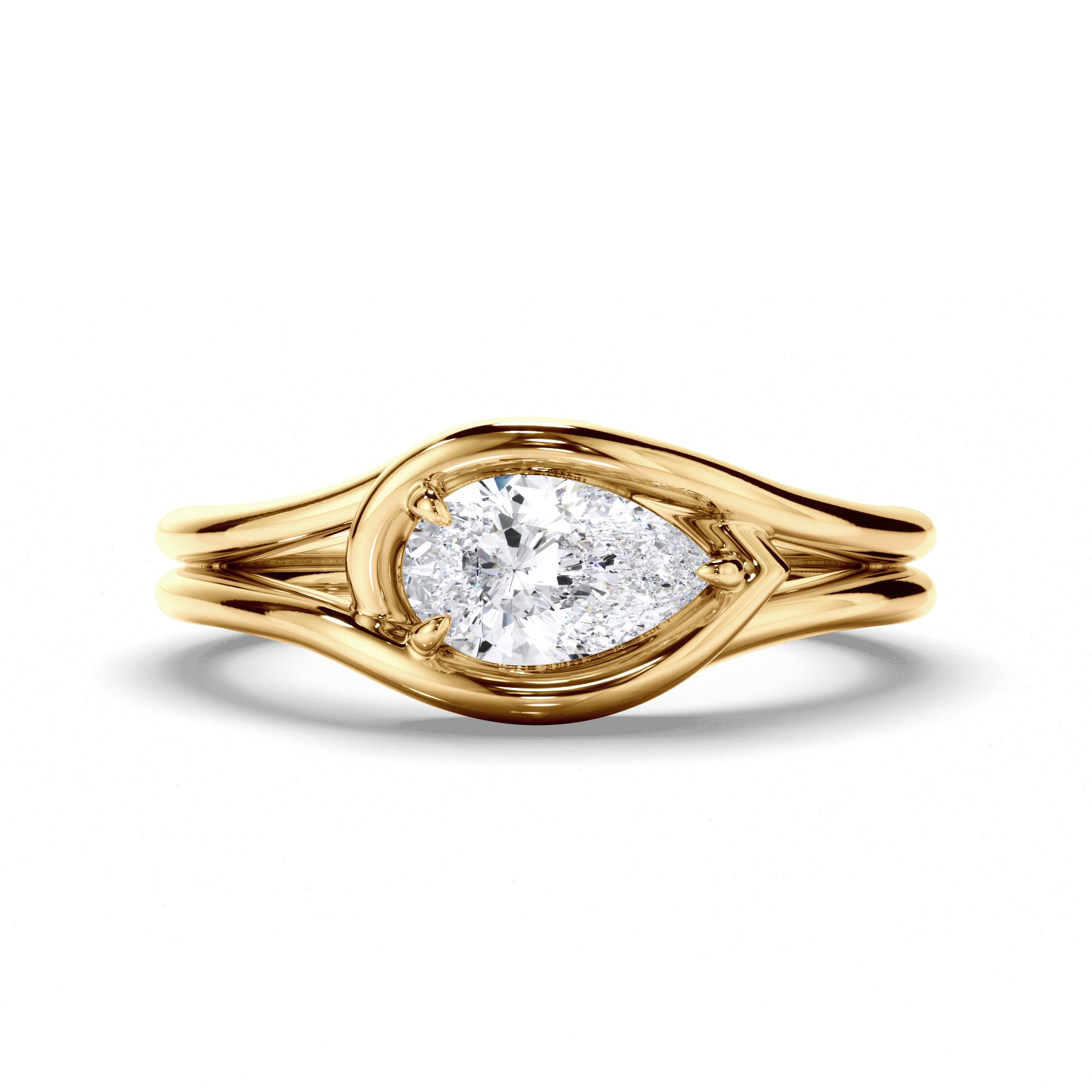 Lover's Knot - Pear Diamond