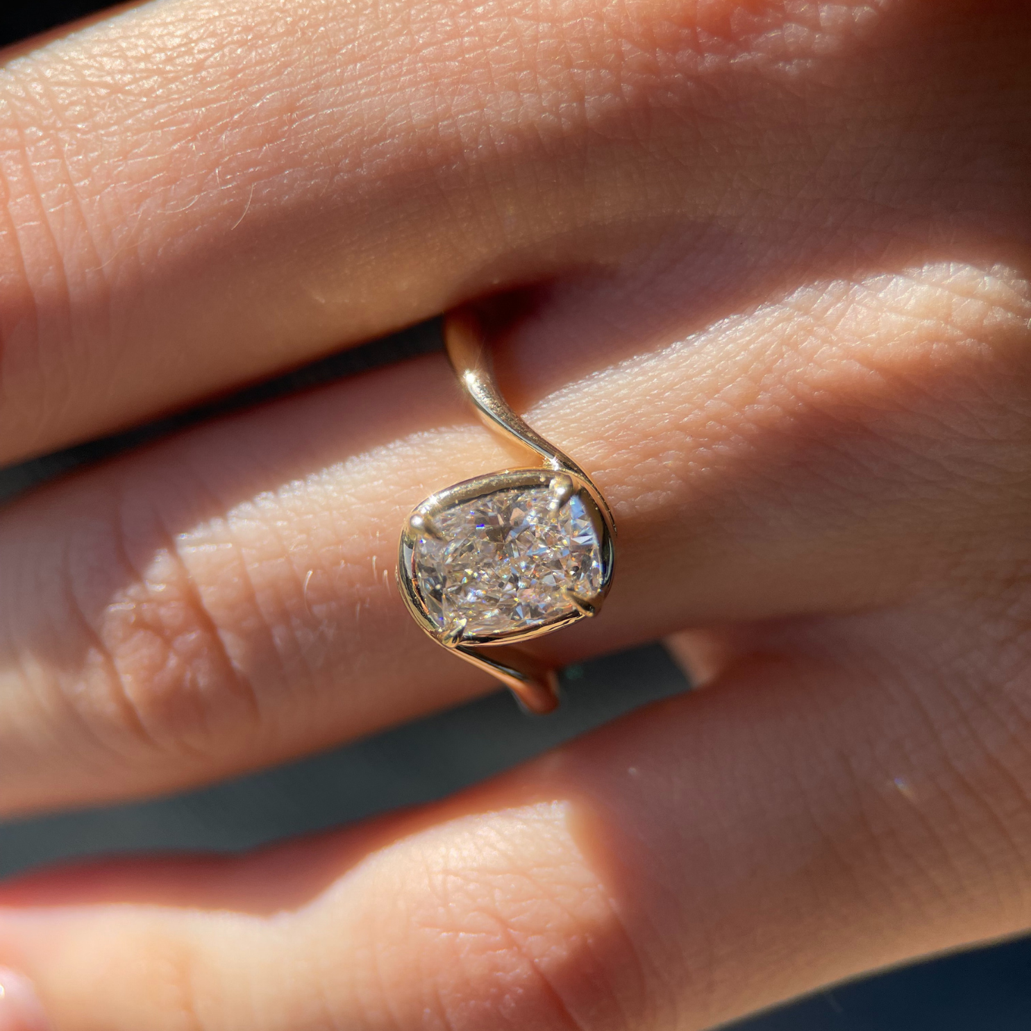 Avery Ring - 1.81ct lab-grown elongated cushion