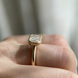 Romy Ring - lab-grown 1.55ct D VVS2 emerald cut