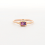 Rio Bezel Ring - purple Sapphire