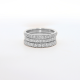 Florence Ring - Diamond Half-Eternity in White Gold