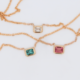 Charlie Necklace - 0.43ct Pink Tourmaline