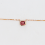 Charlie Necklace - 0.43ct Pink Tourmaline