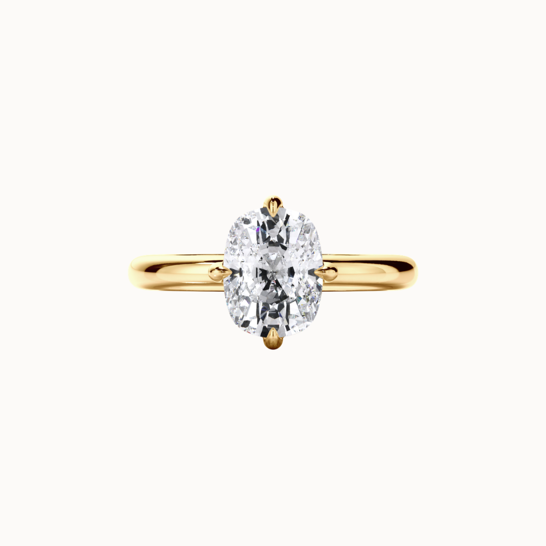 Elodie Ring - 2.02ct Lab Cushion Diamond D VVS2