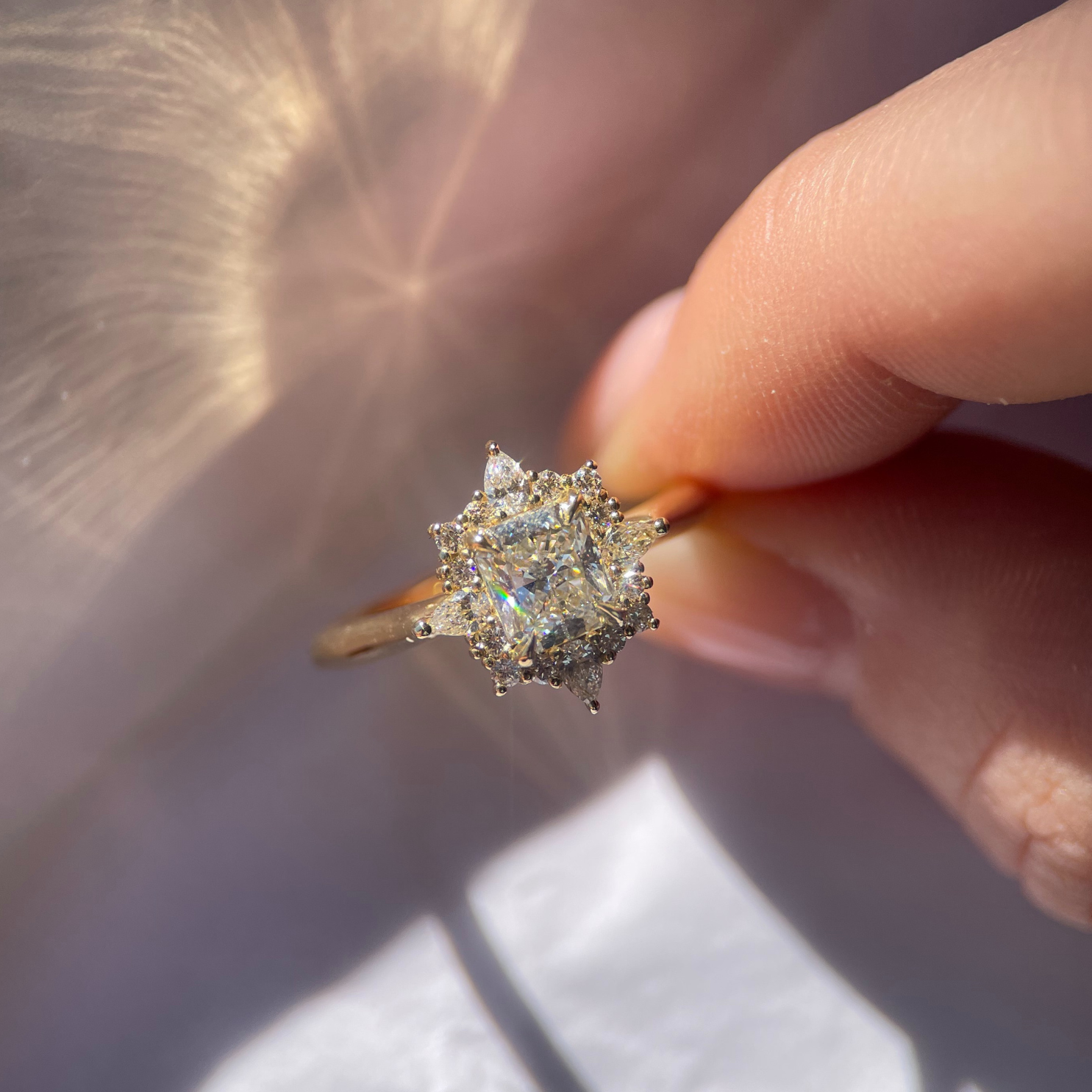 Eve Ring - 1ct Australian-origin natural radiant cut (Argyle)