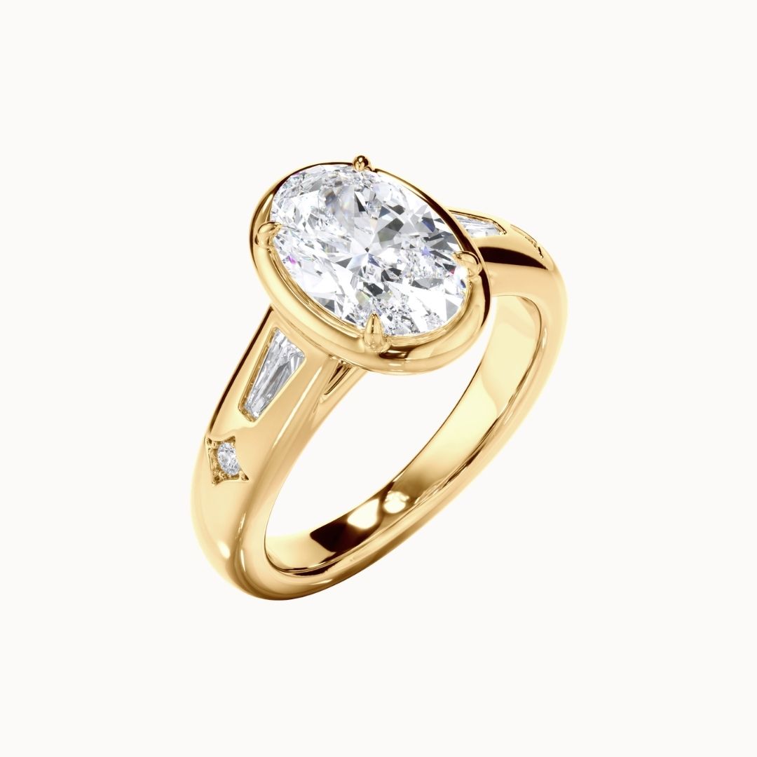 Aurelia Ring - 2.00ct Lab Oval Diamond D VS1