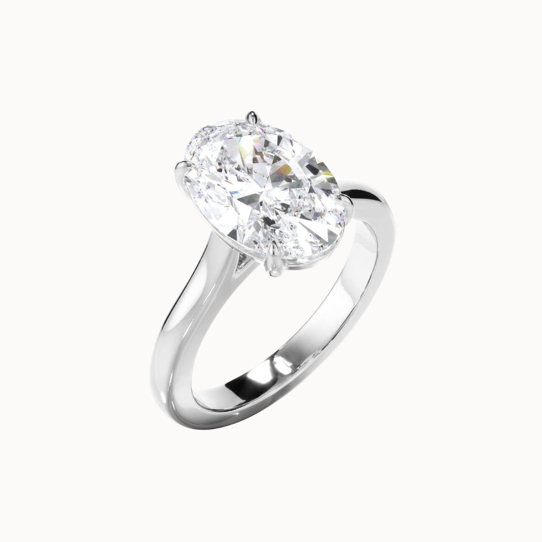 Selene Ring - Oval Diamond