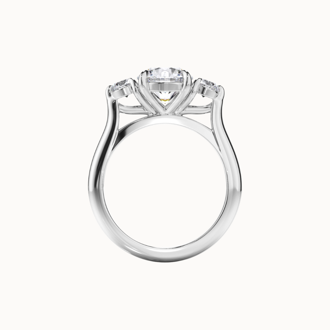 Isadora Ring - 1.72ct Lab Round Diamond D VS1