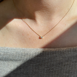 Petit Oval Diamond Necklace