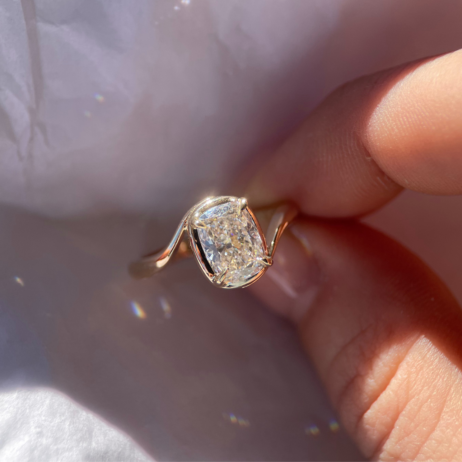Avery Ring - 1.81ct lab-grown elongated cushion