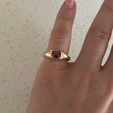 Odyssey Signet - 0.76ct pink Spinel