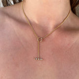 Diamond T-Bar Necklace