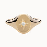 Star-Set Diamond Signet