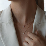 Petit Oval Diamond Necklace