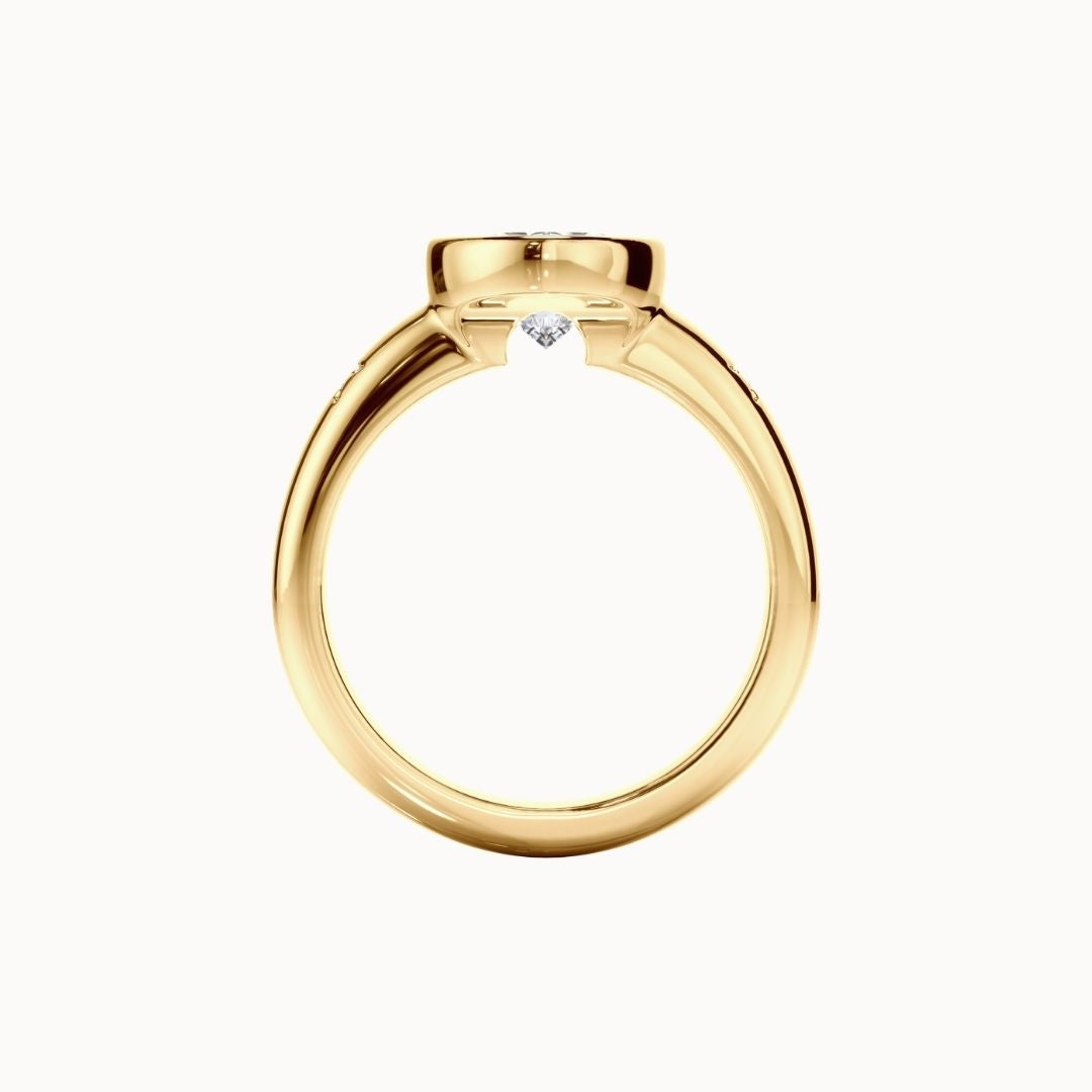 Solis Ring - 2.04ct Lab Oval Diamond D VS1