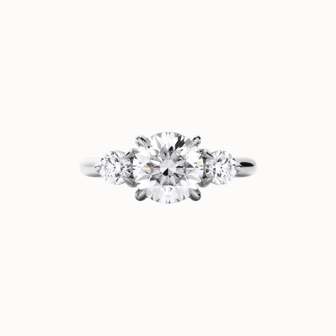 Isadora Ring - 1.72ct Lab Round Diamond D VS1