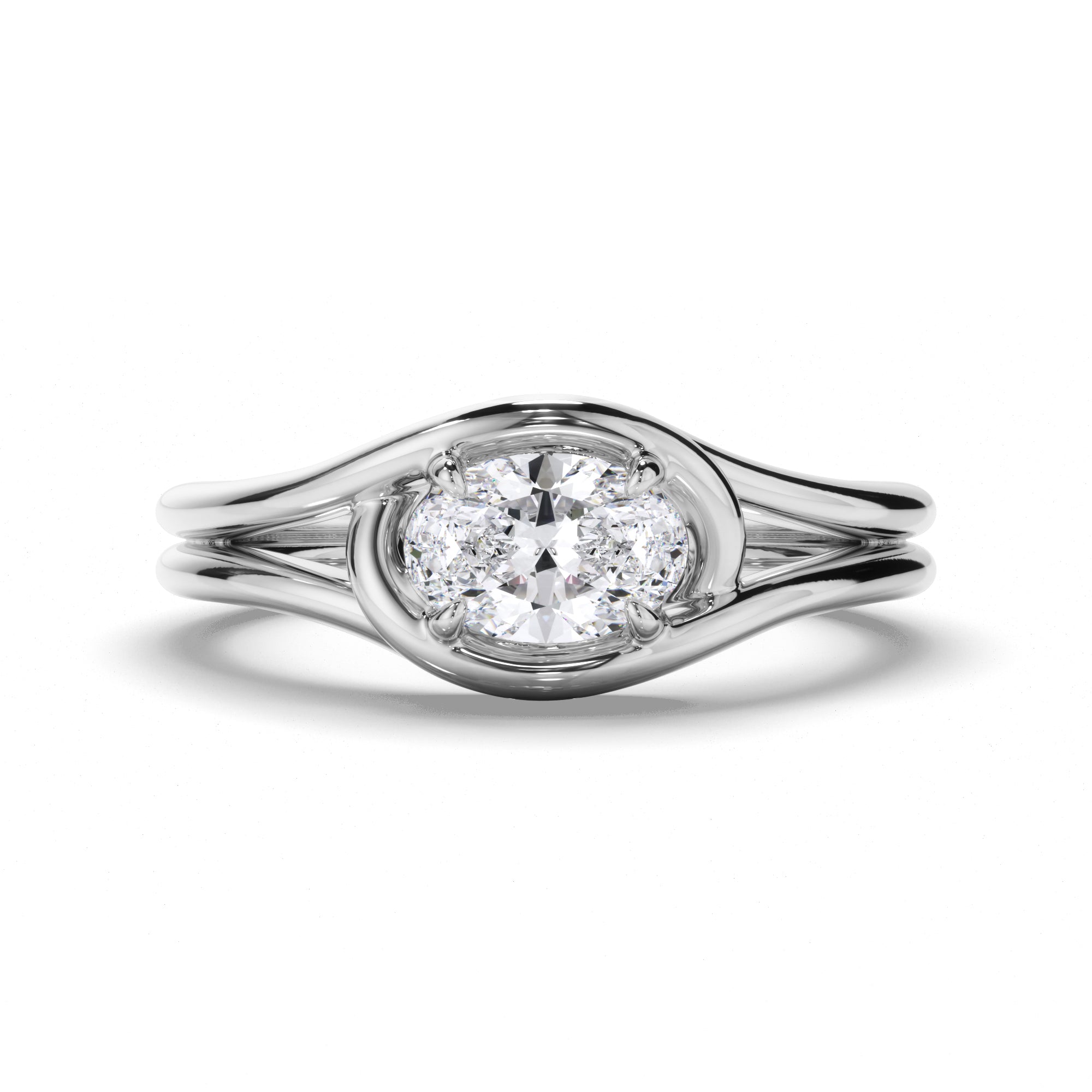 Lover's Knot - Oval Diamond