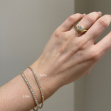 Classic Tennis Bracelet - Lab-Grown Diamonds (0.97ct) 18ct Yellow Gold