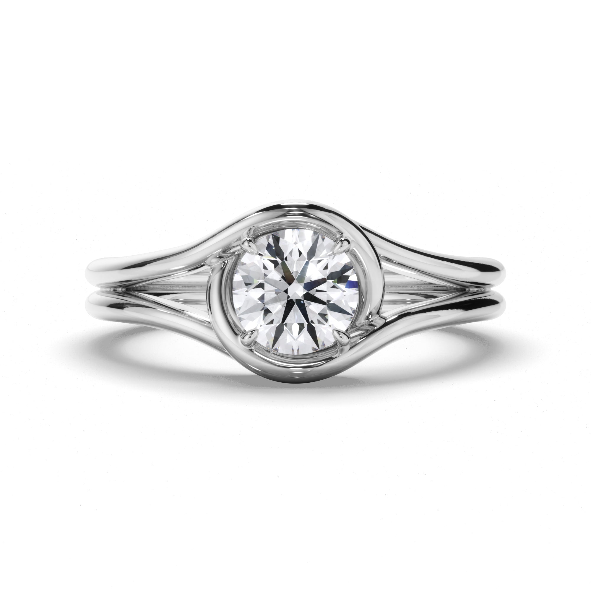Lover's Knot - Round Diamond