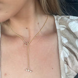 Diamond T-Bar Necklace